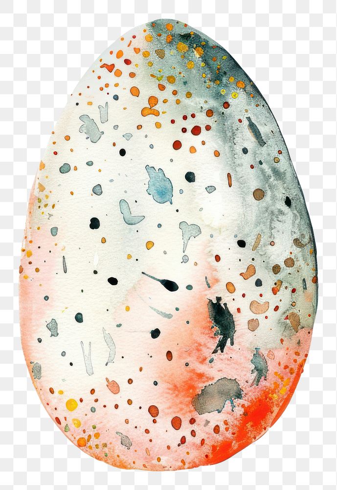 PNG Cute Easter egg watercolor white background creativity easter egg