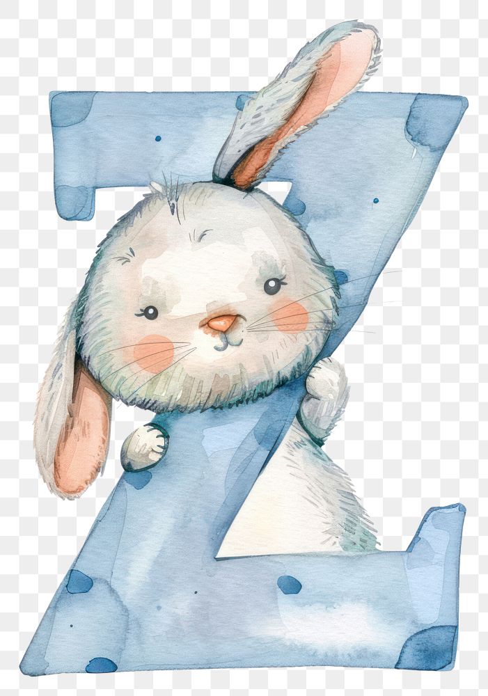 PNG Bunny alphabet Z mammal sketch rabbit.