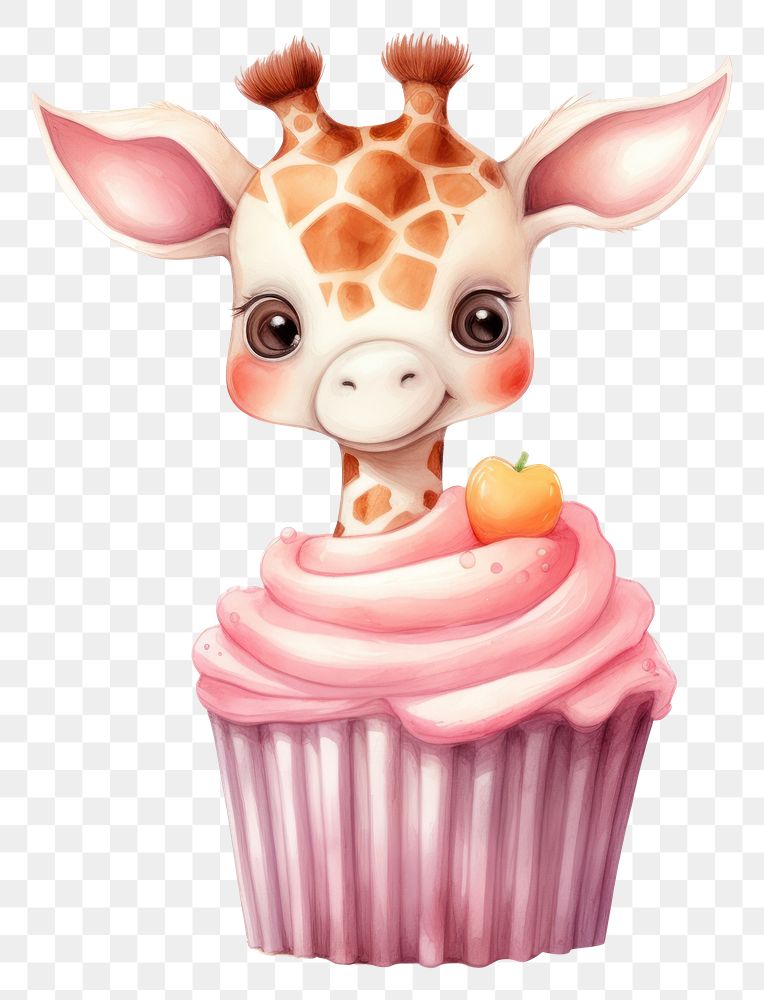 Cupcake dessert giraffe mammal