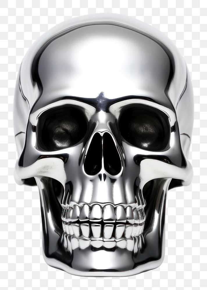 PNG A skull white background jewelry spooky.