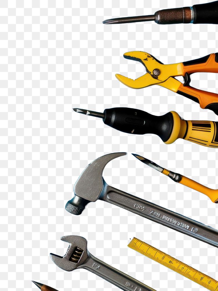PNG Tool hammer screwdriver electronics.