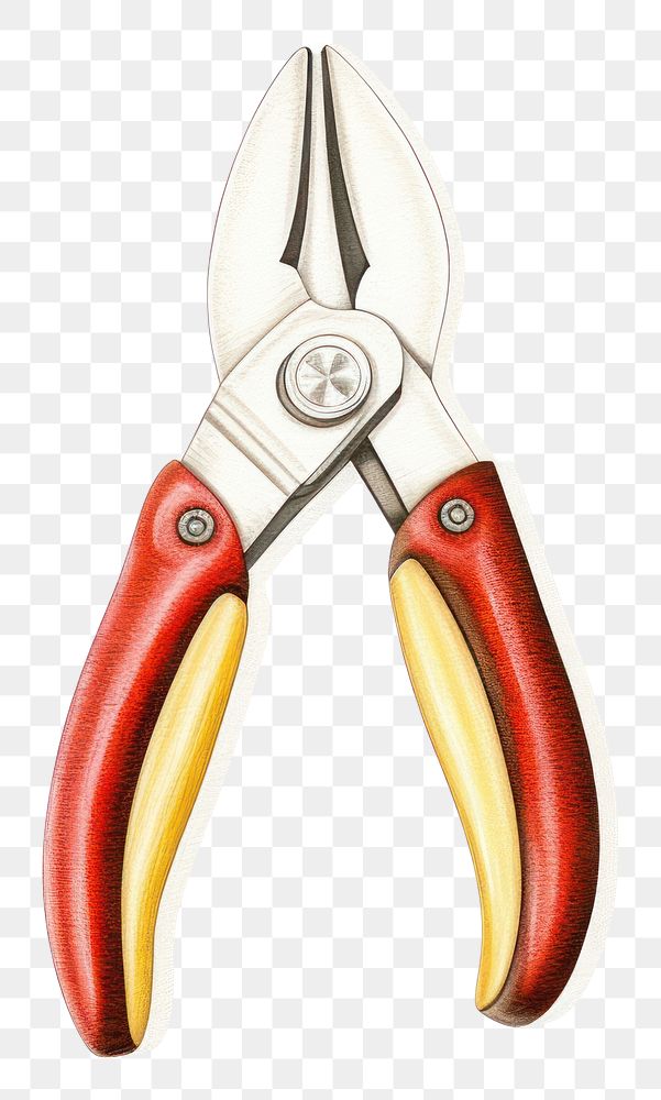 PNG A pliers tool scissors red.