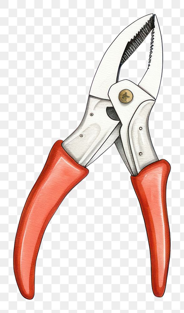 PNG A pliers tool red white background.