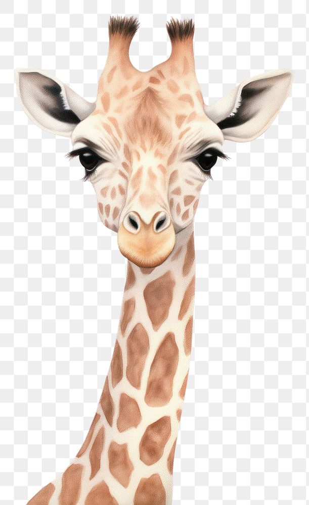 PNG A giraffe wildlife animal mammal.