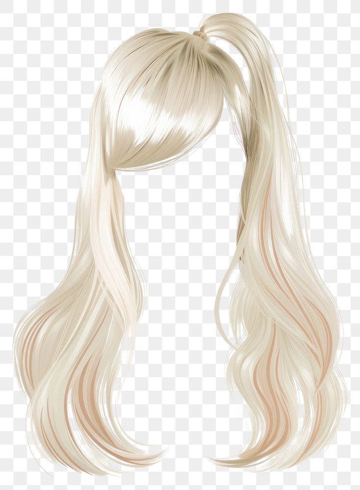 Hairstyle blonde adult wig.