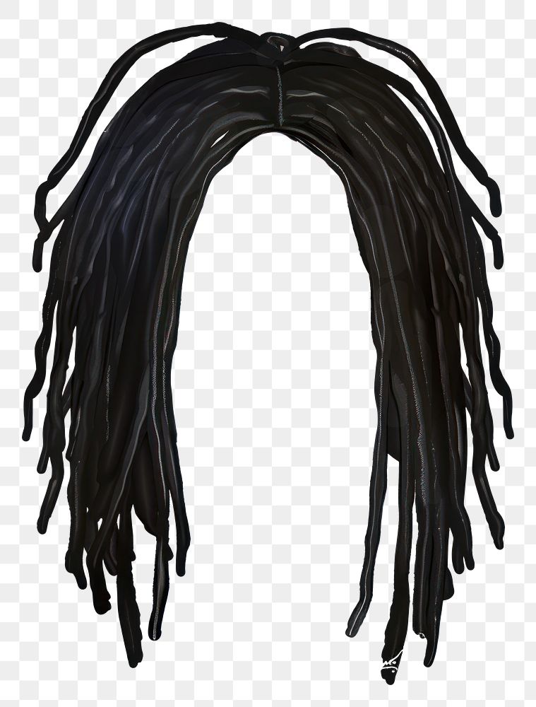 Black dreadlock hairstyle dreadlocks white background accessories.