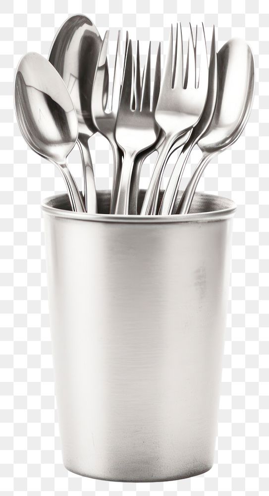 PNG Spoon fork silverware container.