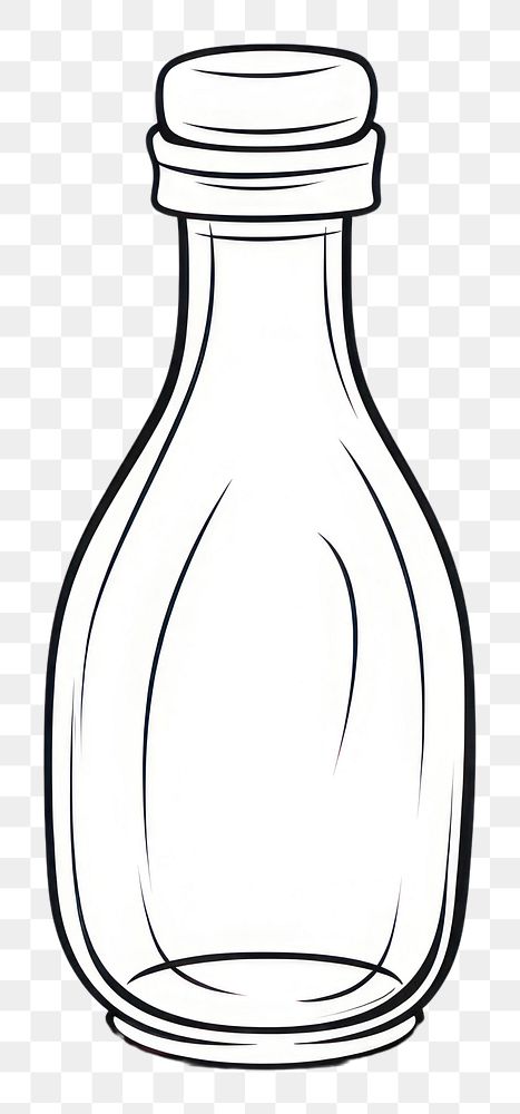 PNG Bottle sketch glass drink.