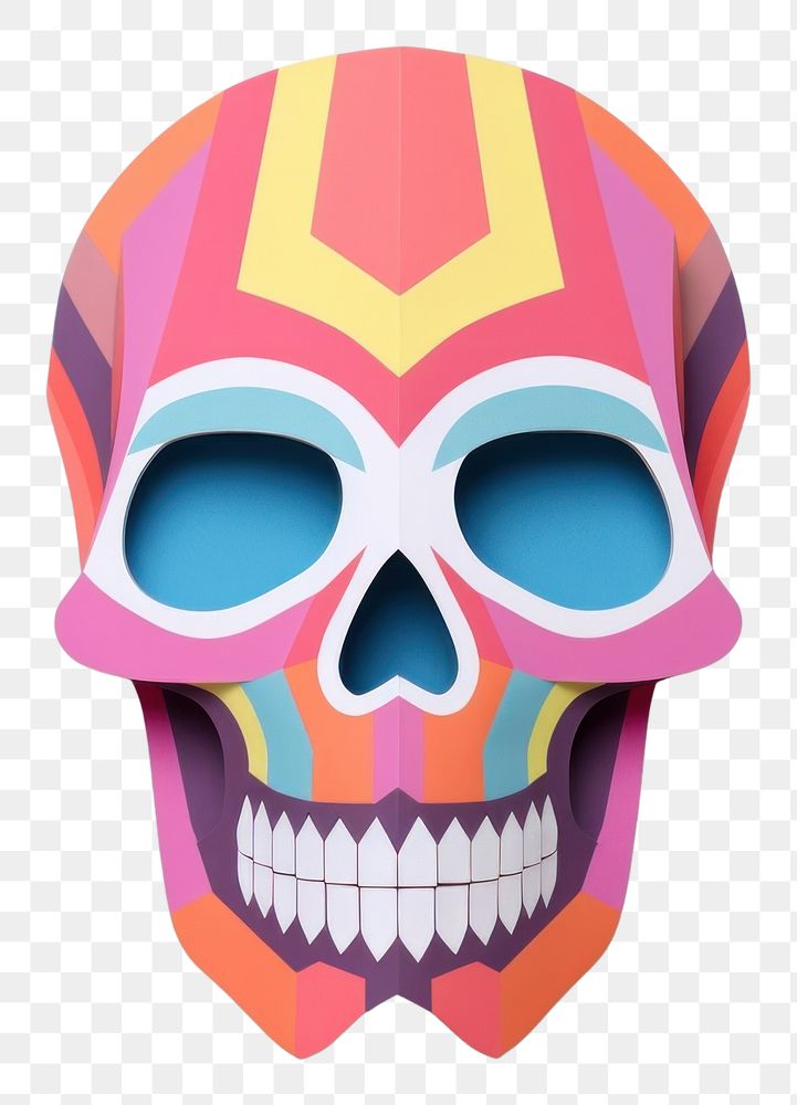 PNG Skull craft mask tin.
