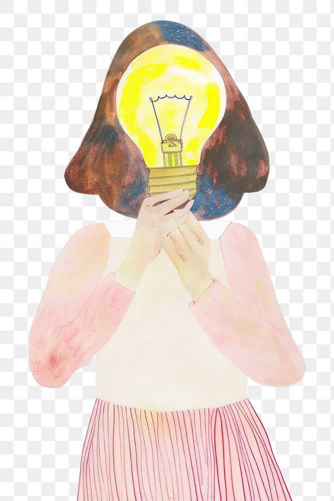 PNG Person holding light bulb lightbulb person adult.