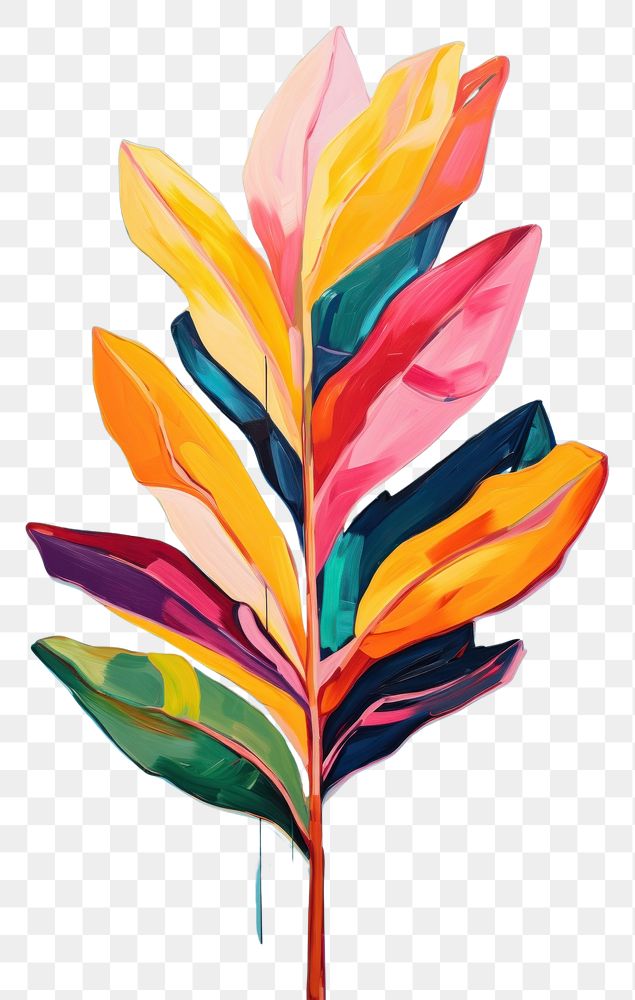 PNG Leaf painting leaf art