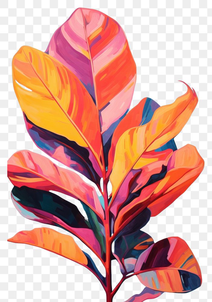 PNG Leaf painting leaf plant