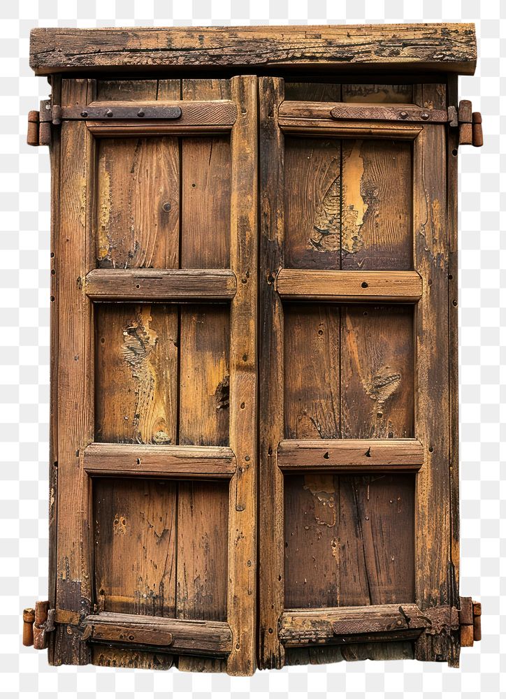 PNG Brown wooden window cupboard white background architecture.