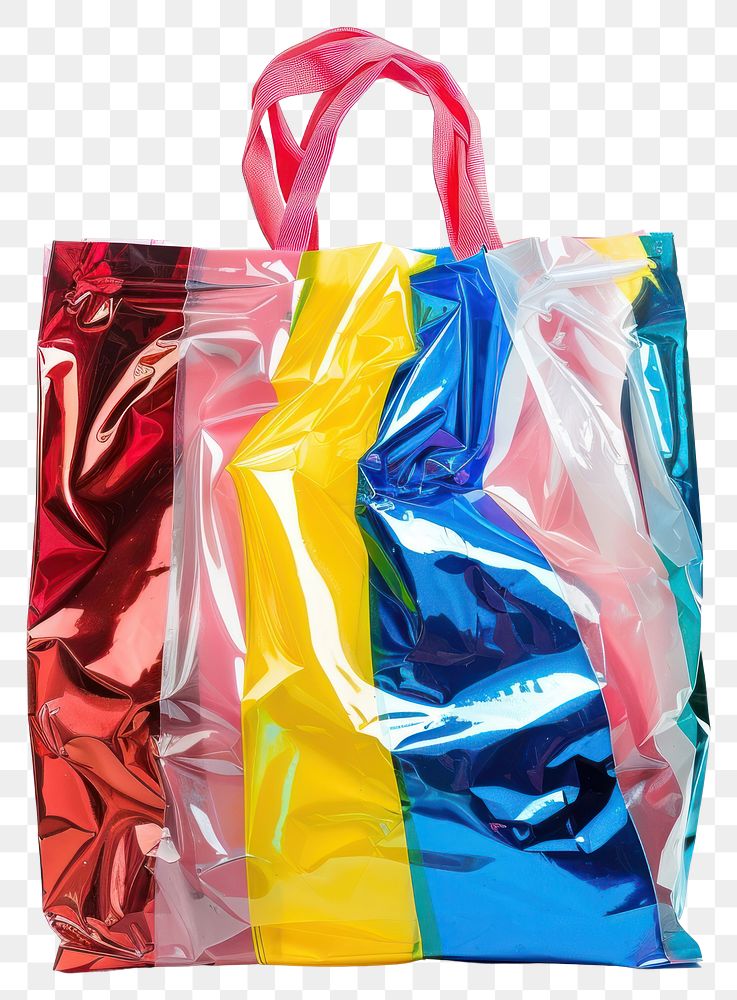 PNG Shopping bag plastic handbag white background.