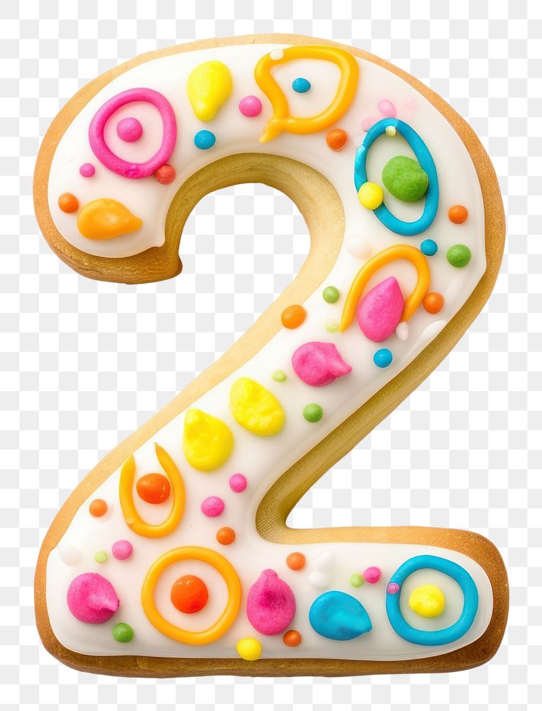 PNG  Number cookie food white background.
