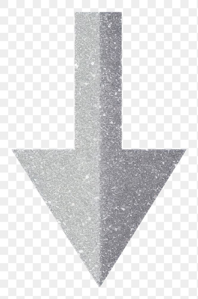 PNG Gray color arrow icon symbol shape white background.