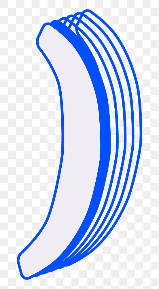 Parentheses png blue symbol, transparent background