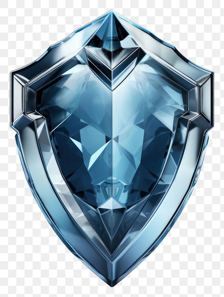PNG Blue knight shield gemstone jewelry diamond.