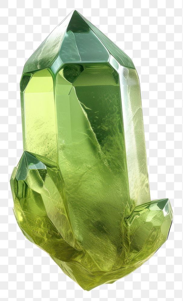 PNG Lime gemstone crystal mineral.