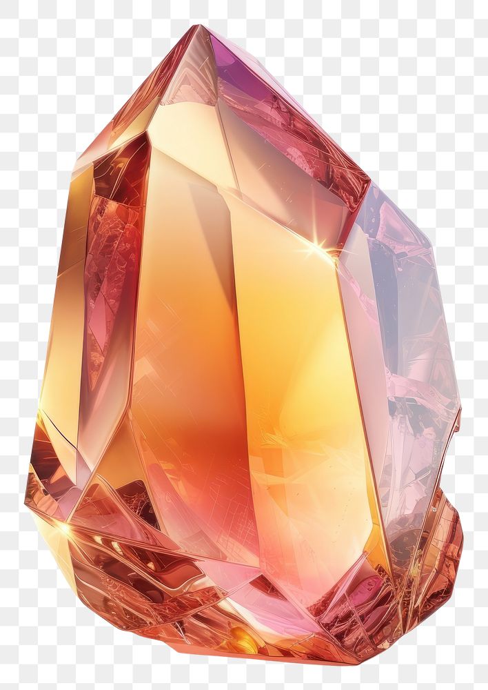 PNG Peach gemstone crystal mineral.