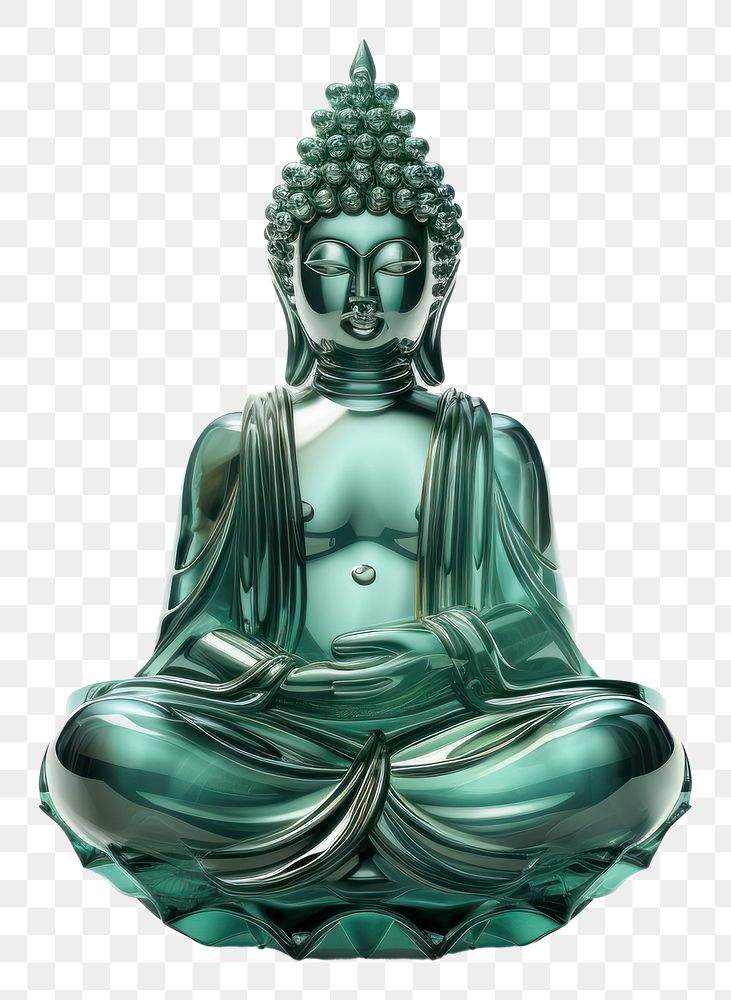 PNG Buddha gemstone representation spirituality.