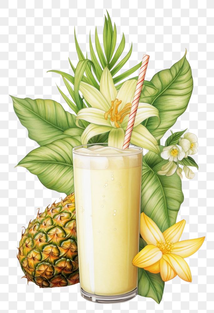 PNG Pineapple fruit drink juice.