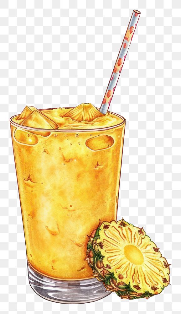 PNG Pineapple drink fruit juice.