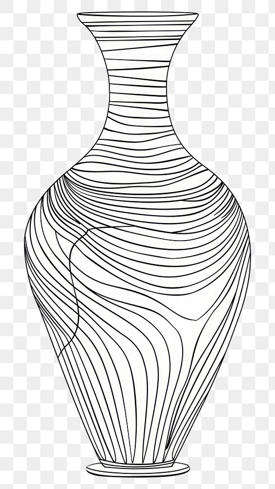 PNG Continuous line drawing vase art pottery creativity.