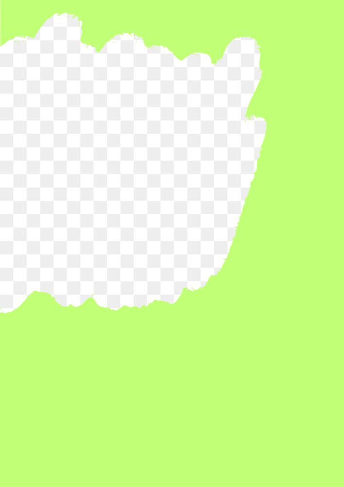 Bright green frame png transparent background
