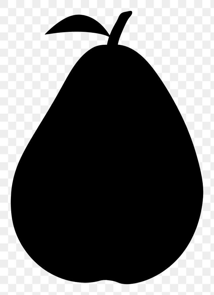 PNG Avocado logo icon silhouette fruit black.