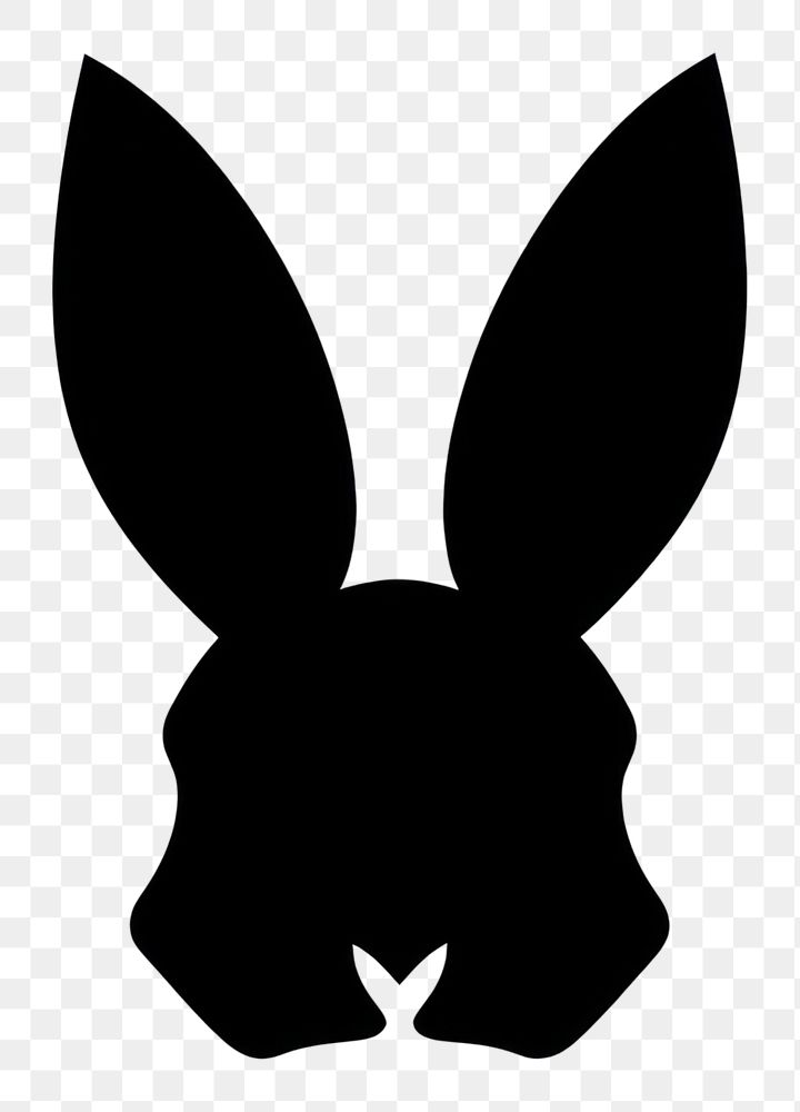 PNG Bunny logo icon silhouette animal symbol
