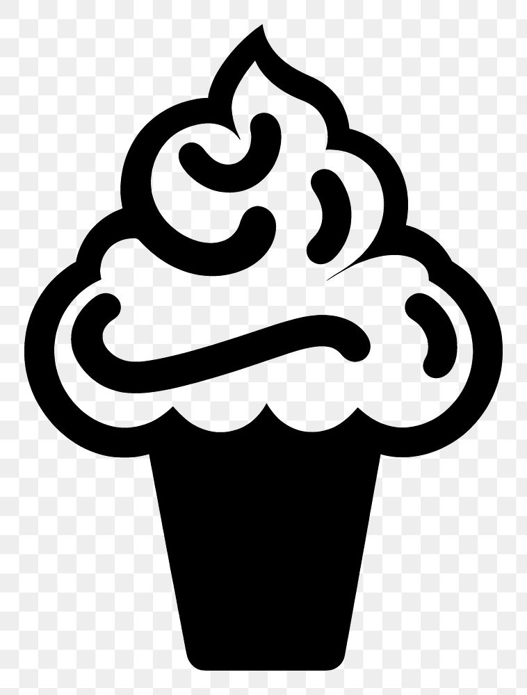 PNG Ice cream logo icon dessert white food.
