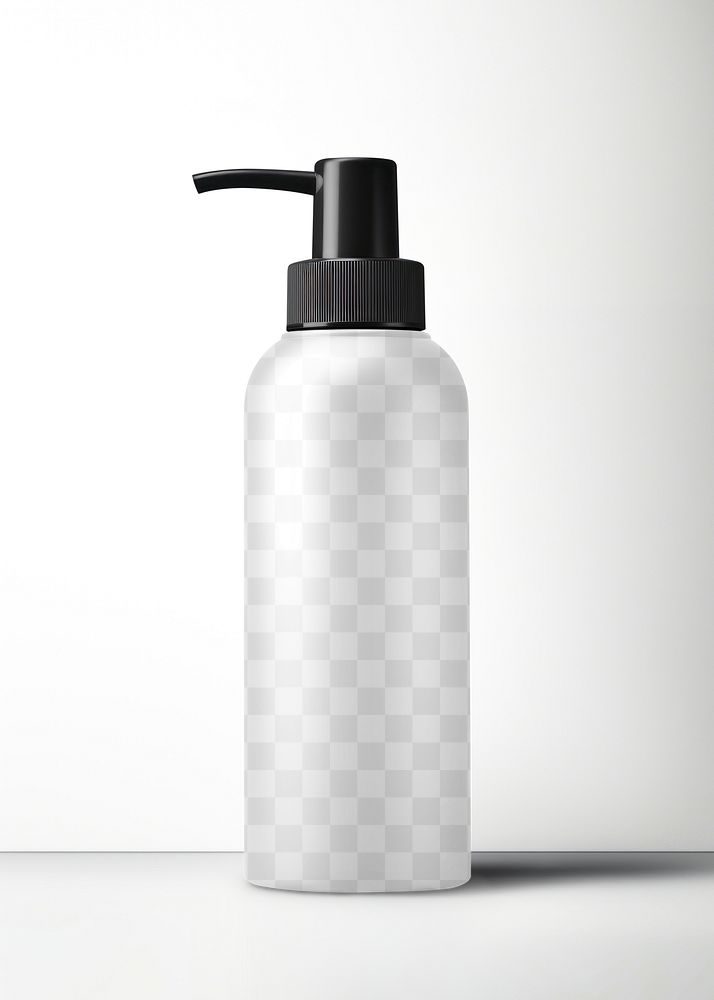 Pump bottle png mockup, transparent design