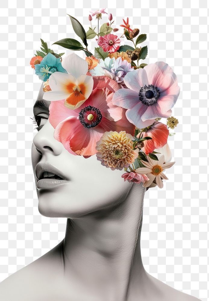 PNG Woman in beauty concept flower plant adult