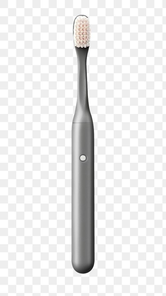 PNG gray toothbrush, transparent background