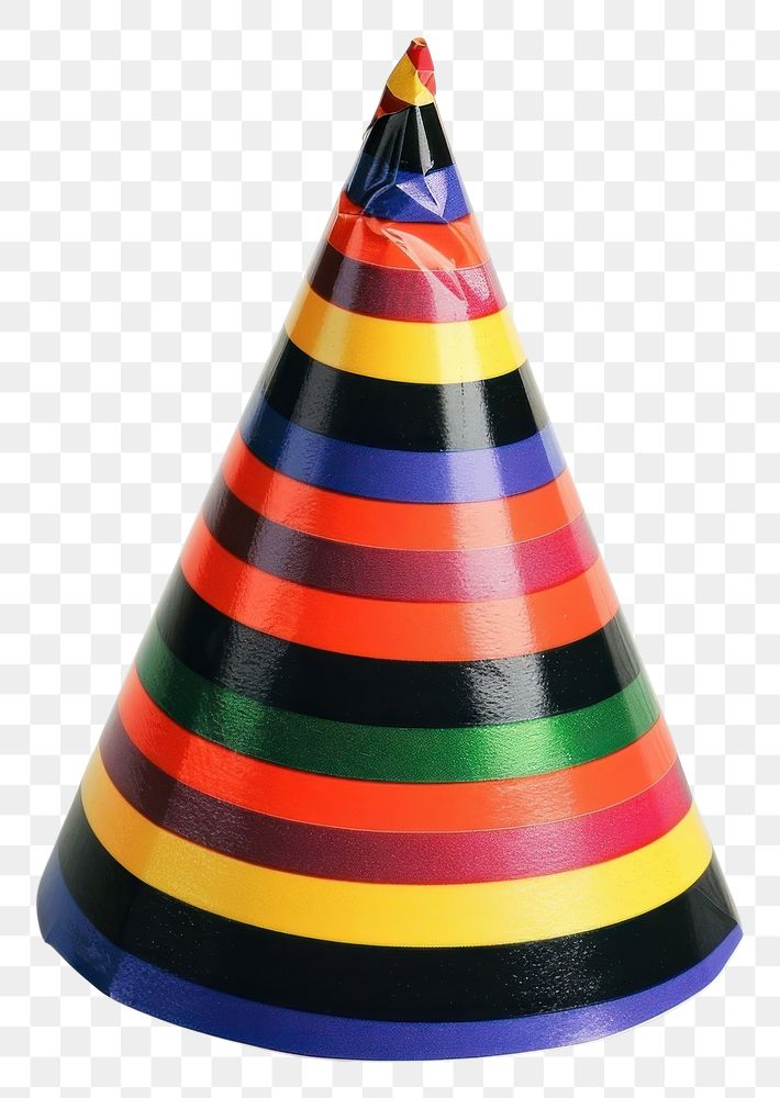 PNG Birthday party hat clothing apparel cone.