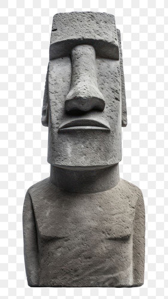 PNG Moai statue architecture sculpture totem.