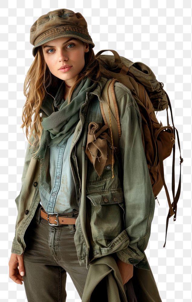 PNG Woman adventure style clothing apparel jacket person.