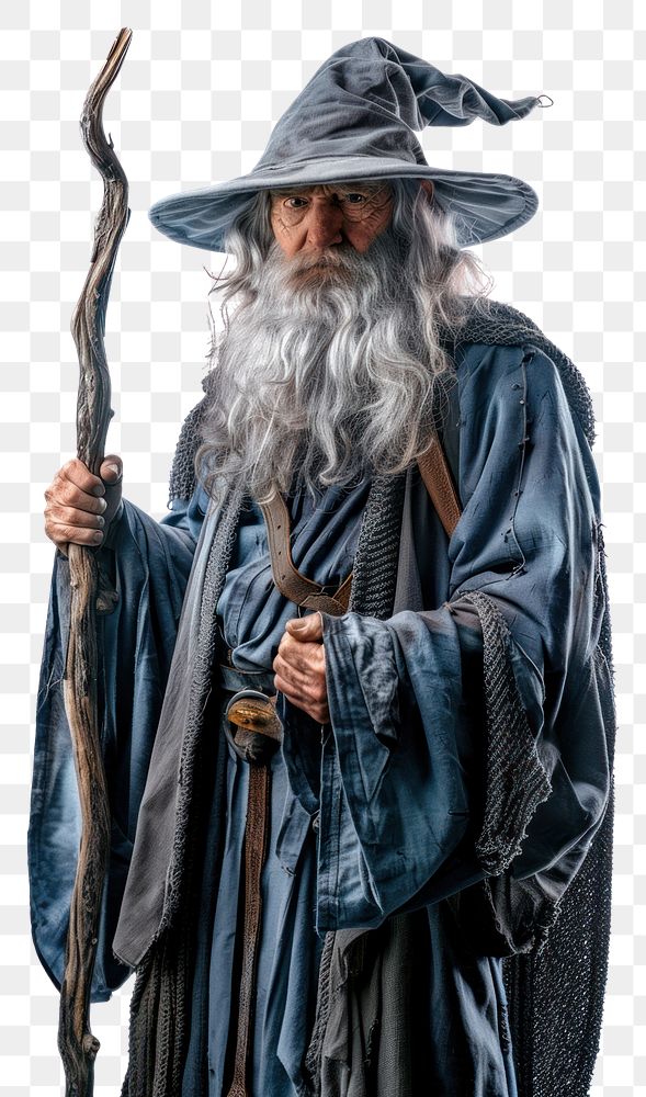 PNG Wizard portrait costume beard