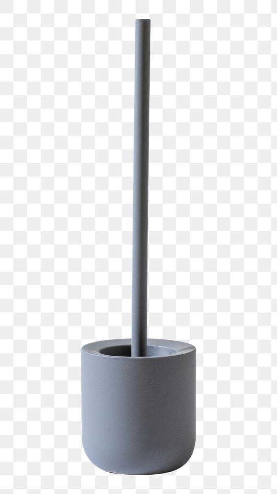 PNG Grey toilet brush pottery planter device.