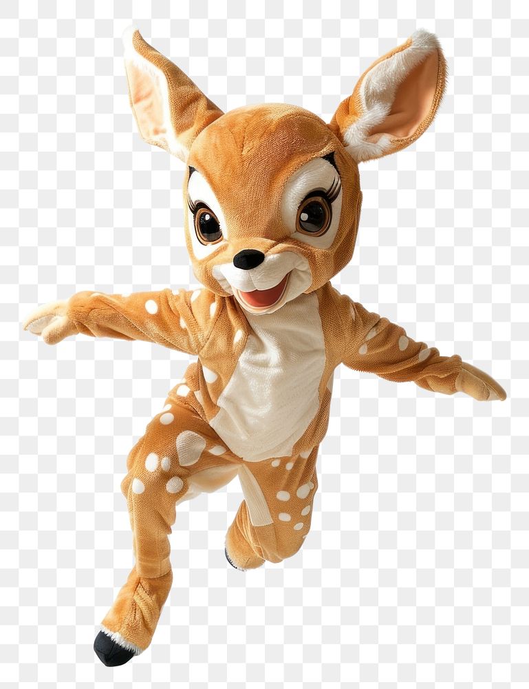 PNG Deer mascot costume figurine wildlife animal.