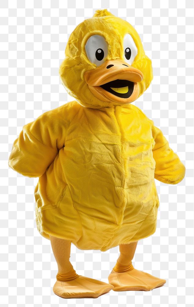 PNG Duck mascot costume clothing raincoat apparel.