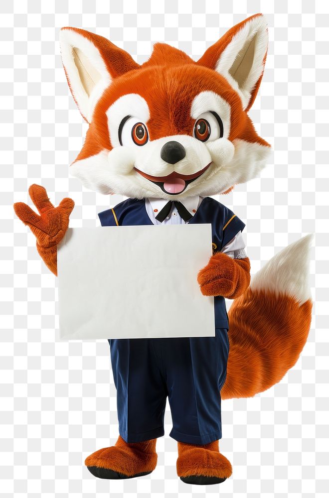 PNG Fox mascot costume person clothing apparel.