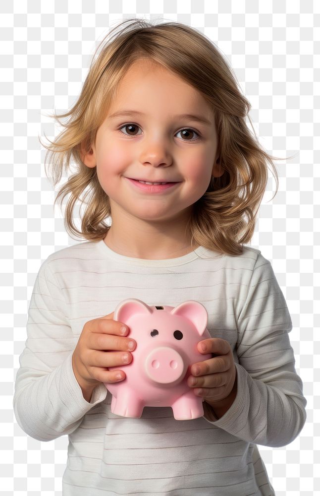 PNG Photo of kid pig holding white background