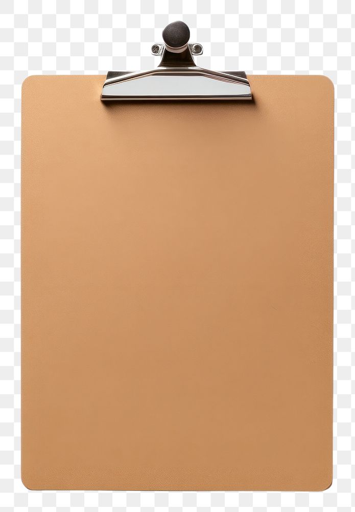 PNG Brown clipboard with blank paper white background simplicity rectangle.