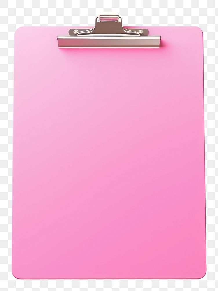 PNG Pink clipboard white background electronics letterbox.