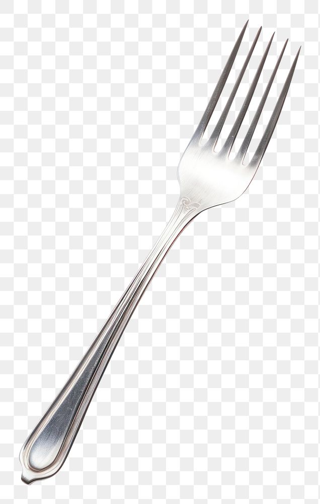 PNG Silver fork white background silverware simplicity.