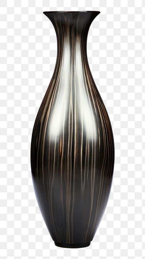 PNG Vase black urn white background.