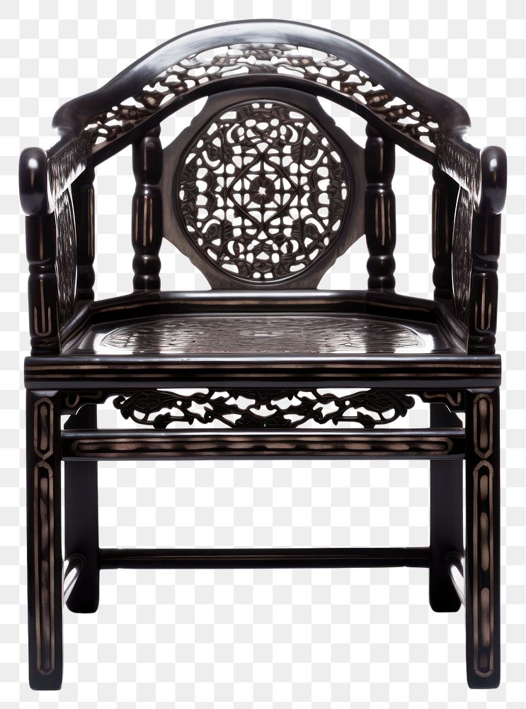 PNG Chair furniture ancient black.