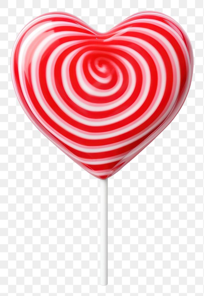 PNG Heart-shaped lollipop confectionery candy heart.